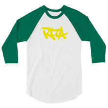 Load image into Gallery viewer, 3/4 sleeve raglan shirt RFA logo