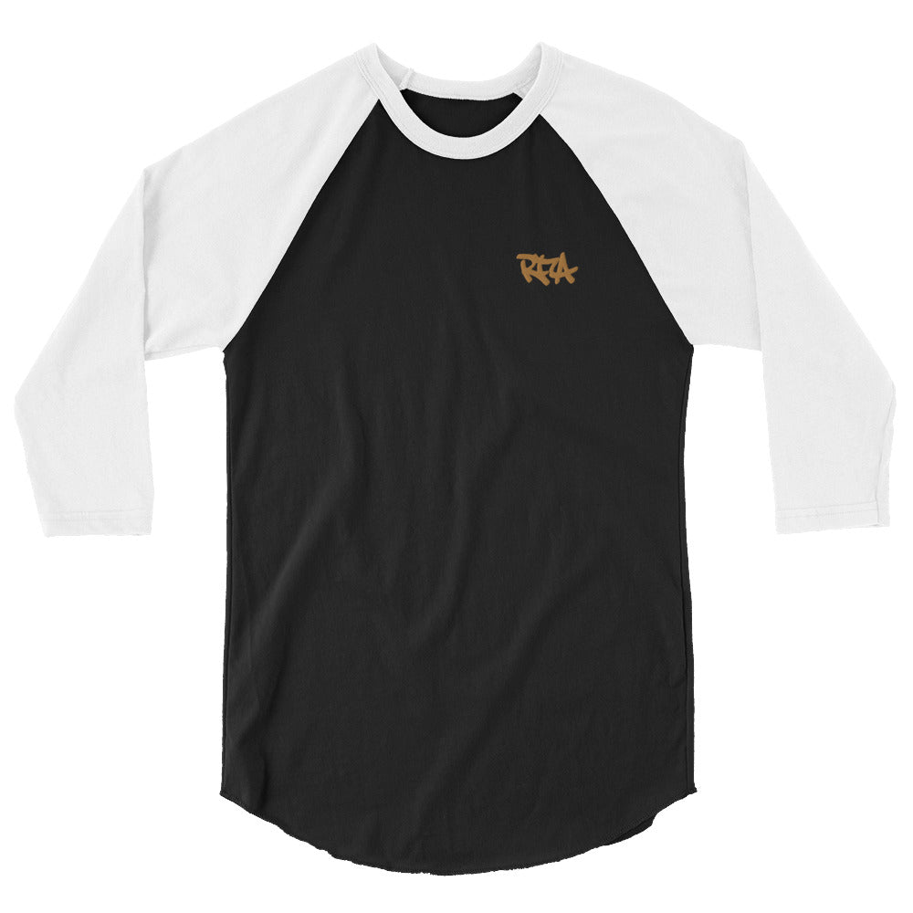 3/4 sleeve raglan shirt RFA signature logo