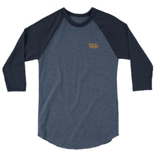 Load image into Gallery viewer, 3/4 sleeve raglan shirt RFA signature logo
