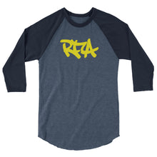 Load image into Gallery viewer, 3/4 sleeve raglan shirt RFA logo
